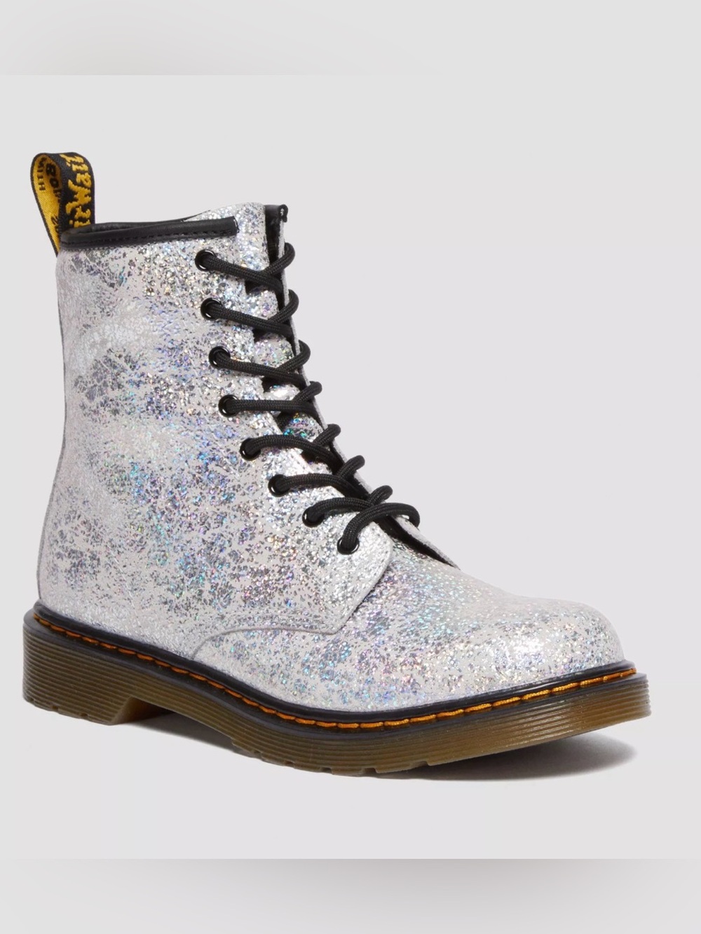 Dr. Martens Youth 1460 Disco Crinkle Lace Up Boot